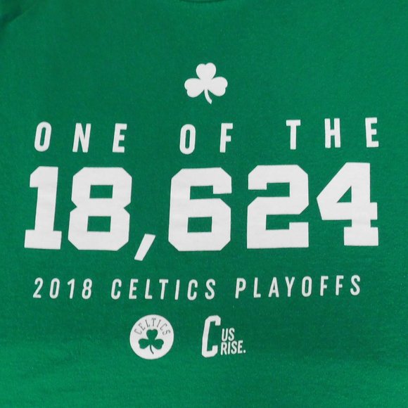 T Shirt NBA Basketball Boston Celtics One Of The 18,624 2018 Playoffs Size XL - Picture 1 of 4